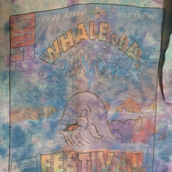 Vintage Azalea Festival 1996 Whale Tie Dye T-Shirt - Picture 1 of 9